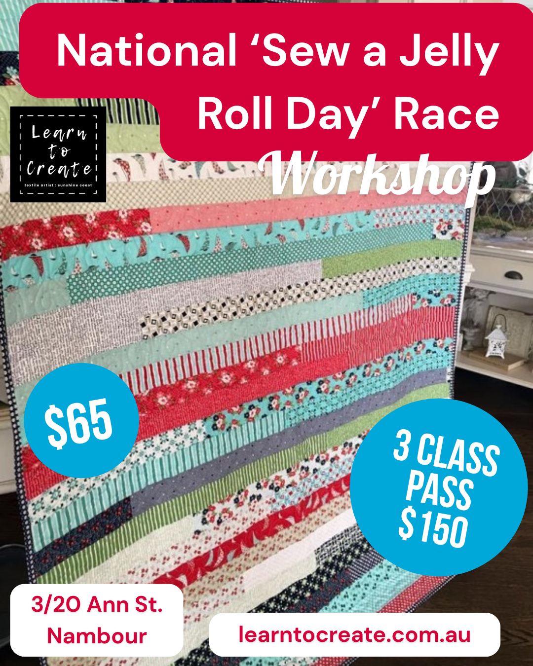 'Jelly Roll Day Race' Quilt Top Workshop