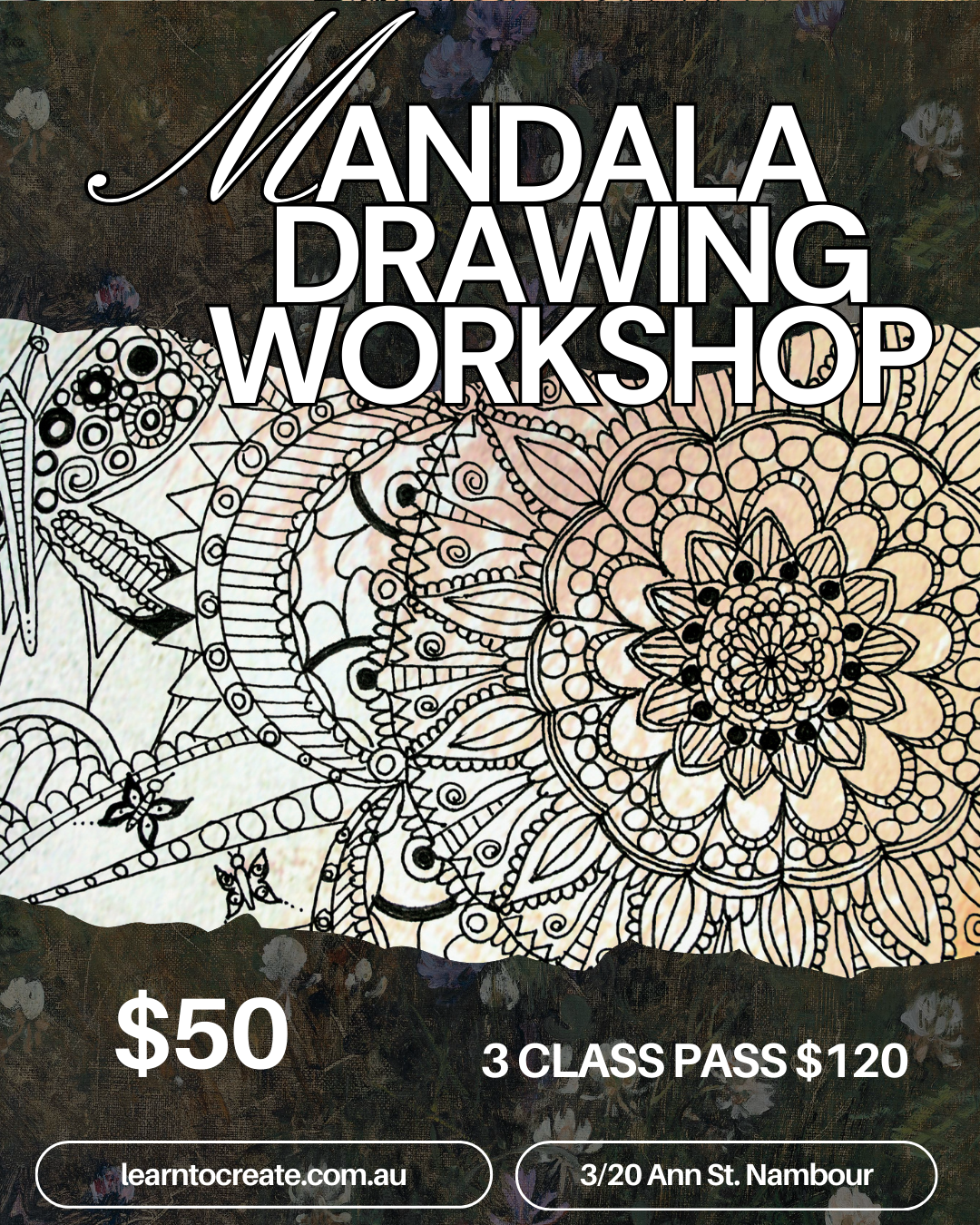 Mandala Drawing Workshop - Tue. 19th Aug.