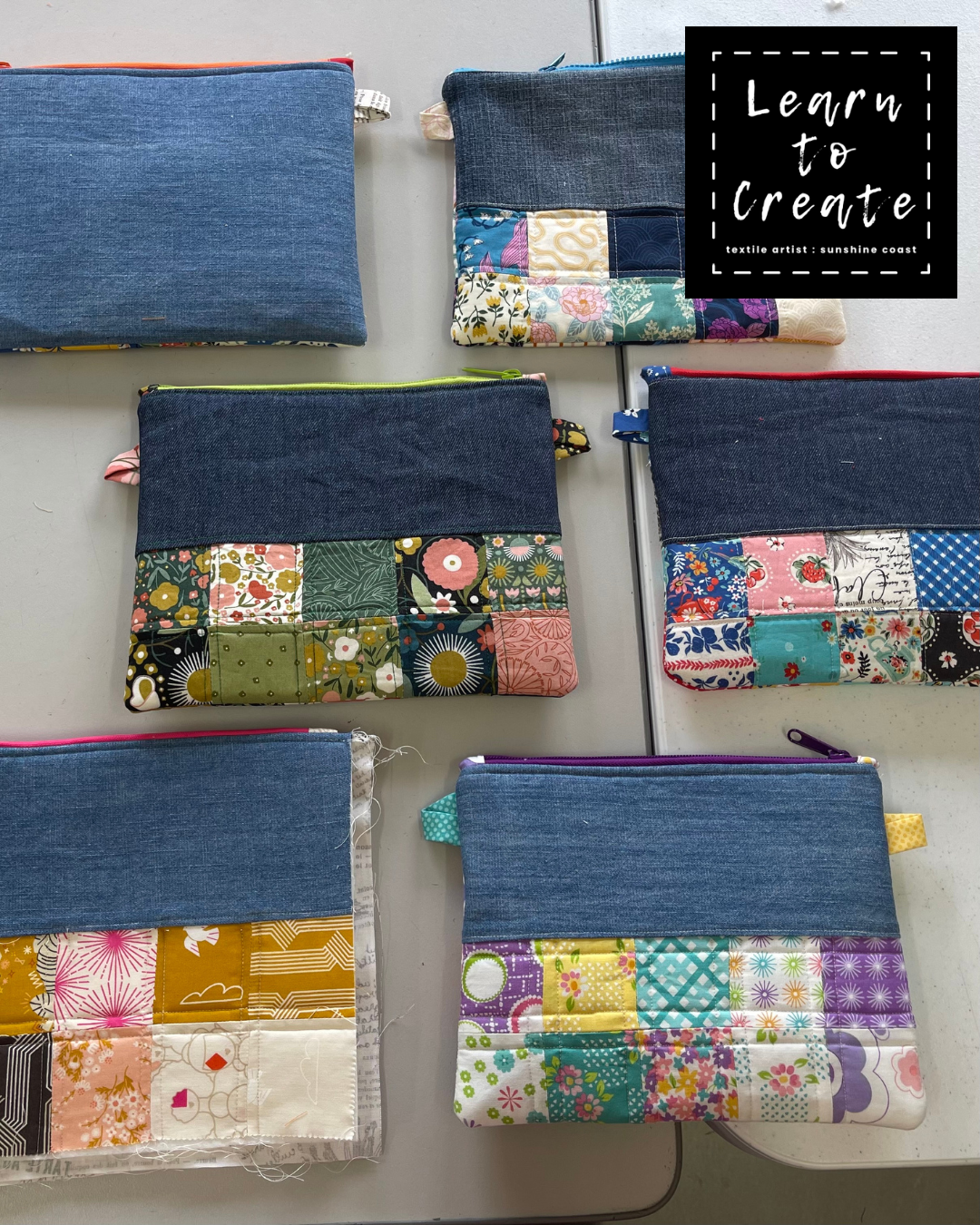 Patchwork Zipper Bag Workshop