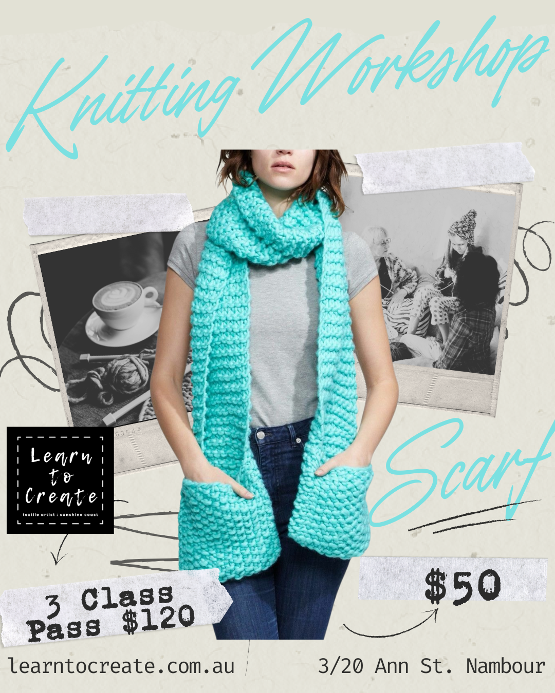 Learn to... Knit Workshop & Kit Bundle