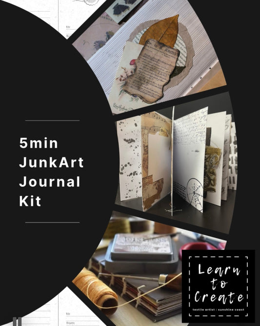 5 min JunkArt Journal  Kit