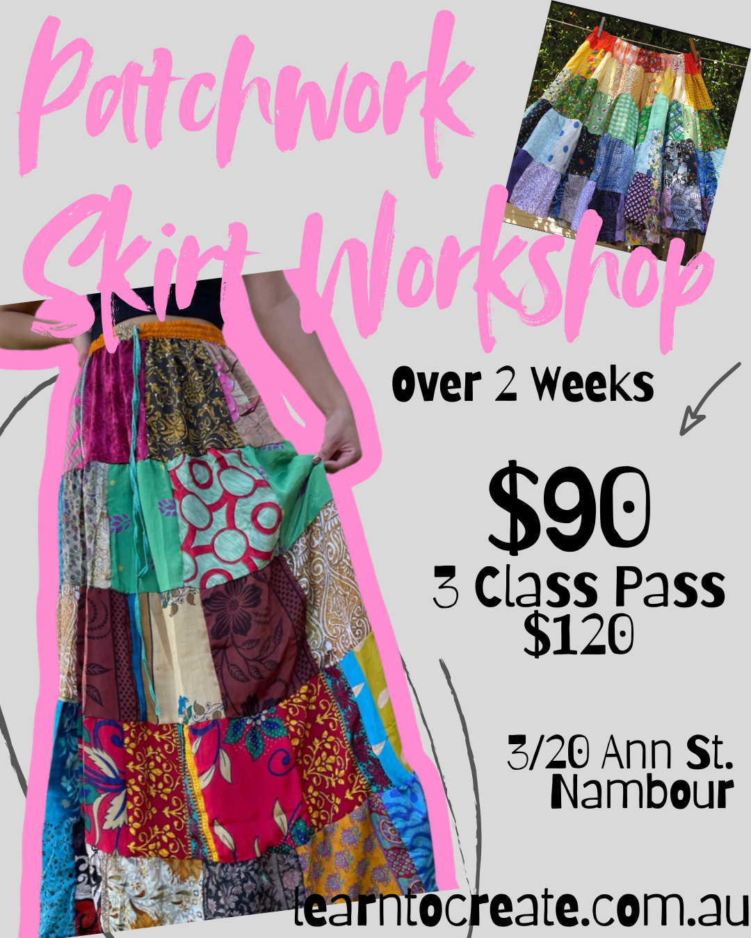 Patchwork Skirt Workshop