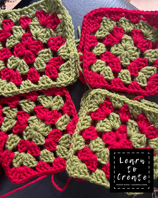 Crochet a Granny Square Christmas Stocking Workshop