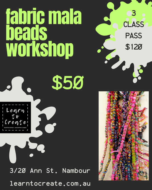 Fabric Mala Beads Workshop