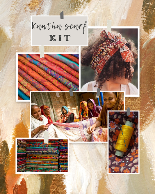 Kantha Scarf Kit