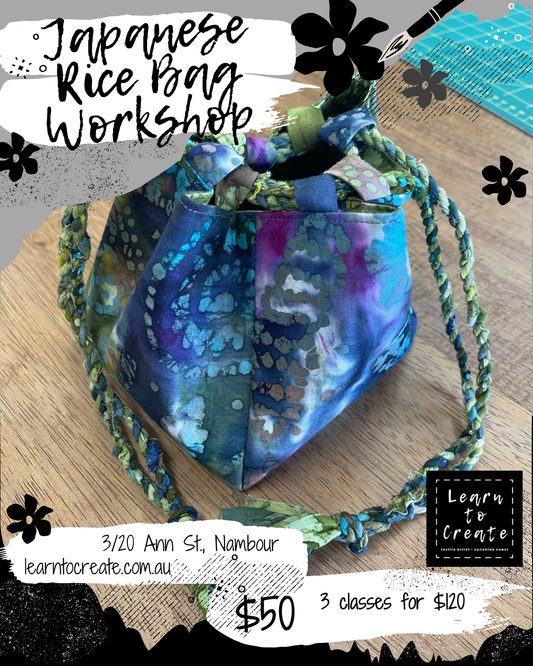 Japanese Rice Bag 'Komebukuro' Workshop