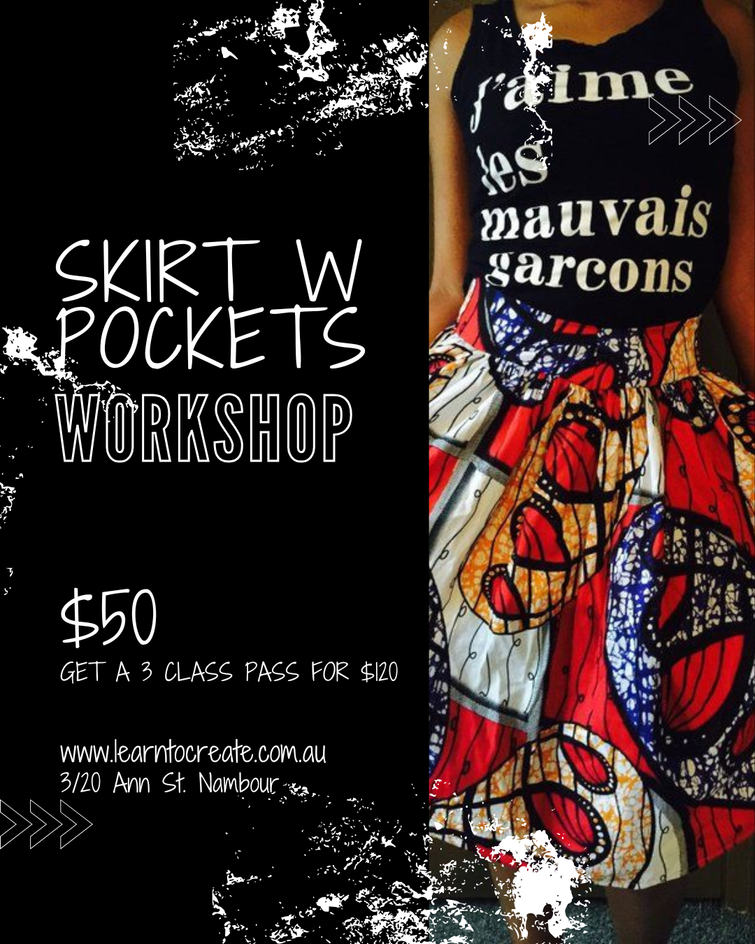 Learn to... Sew a Skirt w Pockets Workshop