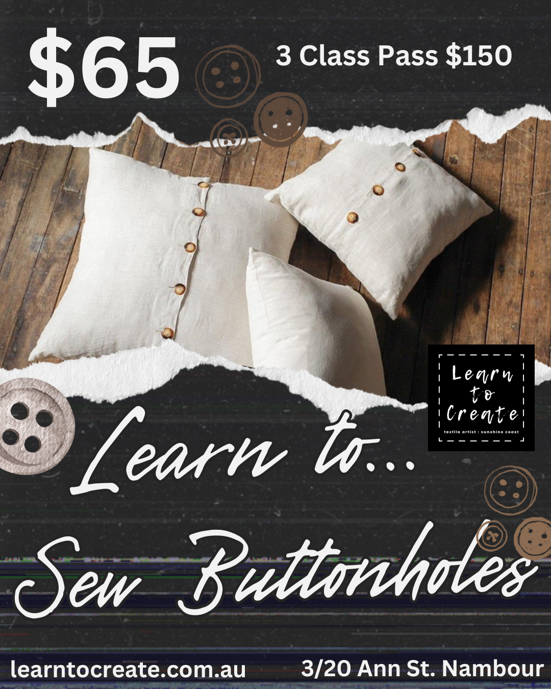 Learn to... Sew Buttonholes Workshop