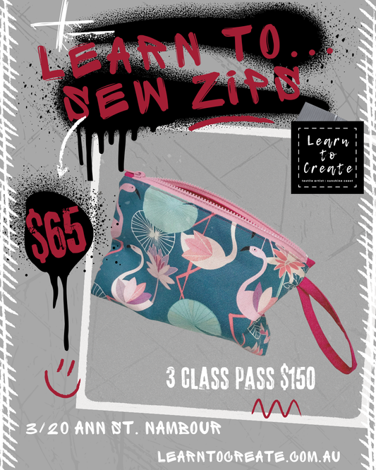 Learn to... Sew Zips Workshop