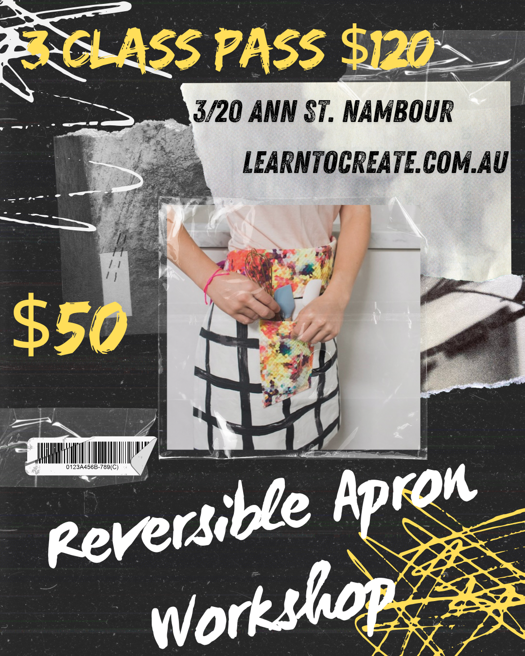 Reversible Apron Workshop - Sat. 26th Jul.