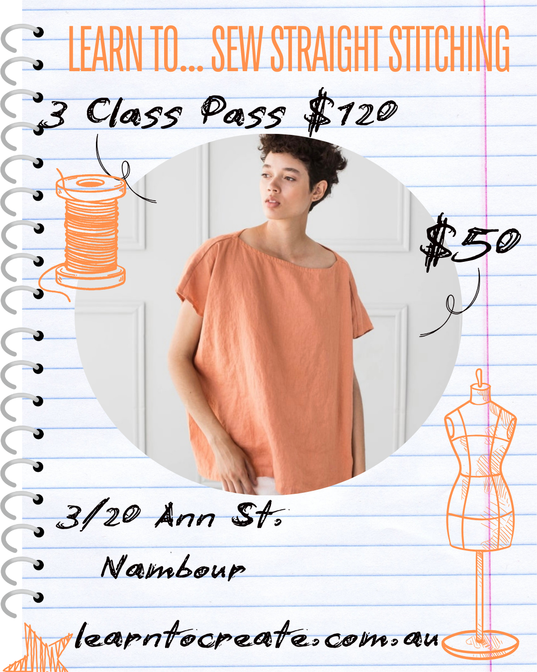 Learn to... Sew Straight Stitching Workshop - Wed. 10th Sep.