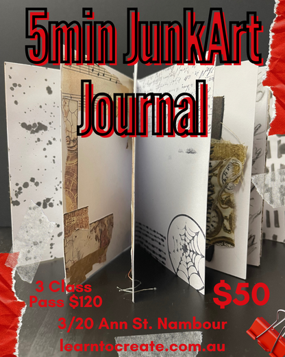 5min JunkArt Journal Workshop