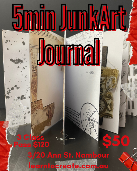 5min JunkArt Journal Workshop