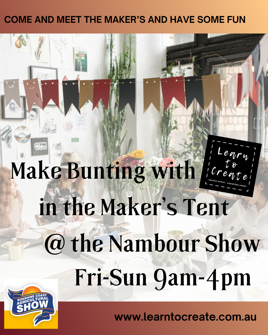 Decorate Bunting at the Nambour Show