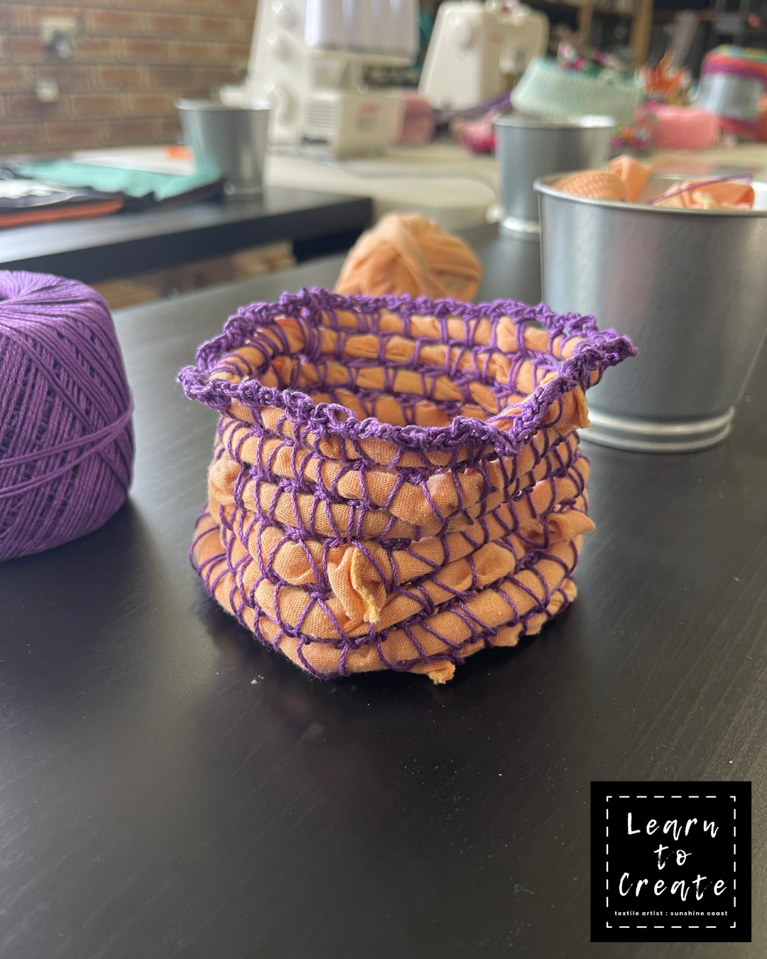 Crochet Fabric Bowl Workshop